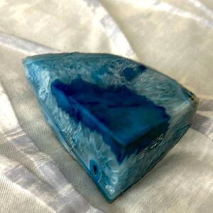 Blue Agate Stone Slice